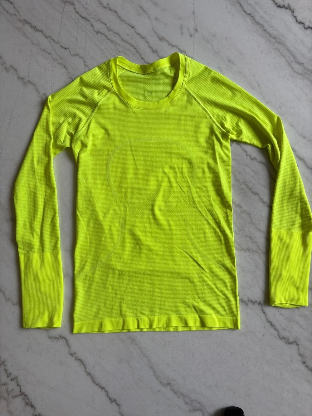 lululemon athletica Swiftly Neon Yellow Performance Long Sleeve - 6